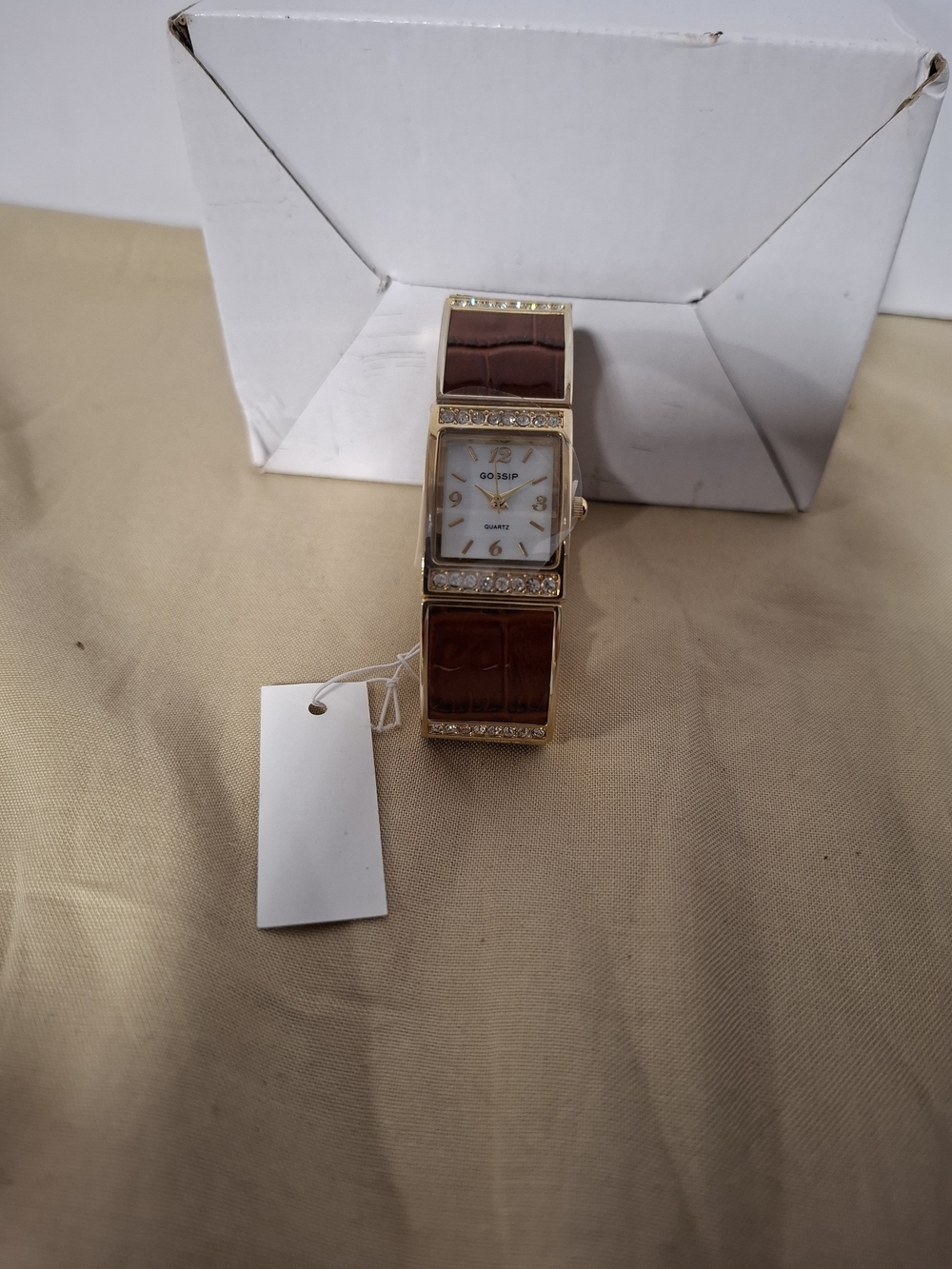 Gossip Women's Gold-Tone Brown Bracelet Watch